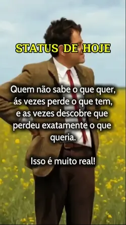 STATUS DE HOJE
