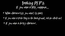 MAKING PFP'S!