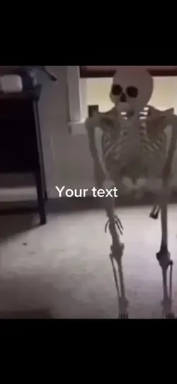 Skeleton falling 