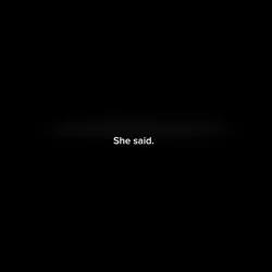 She said.