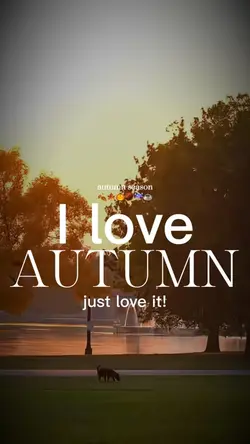 I love autumn, just 