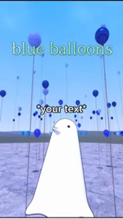 Blue balloons