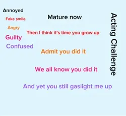 Acting Challenge