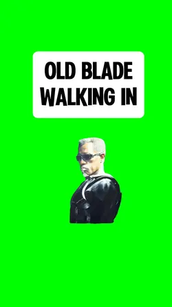 OLD BLADE WALKING IN
