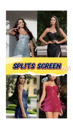 Splits screen