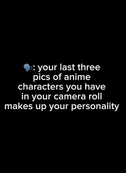 Anime personality 💀💀