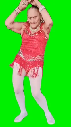 old lady dancing