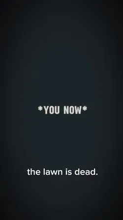 the lawn is dead.