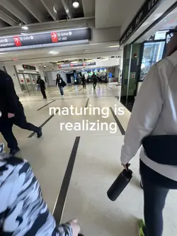 maturing is realizin