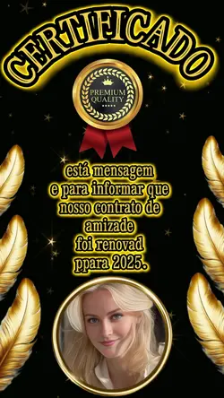 Certificado amizade 
