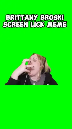 Licks screen meme