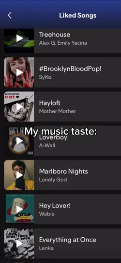 My music taste