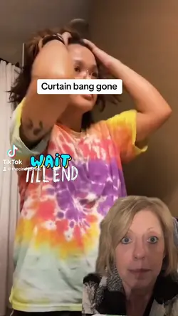 Curtain bang