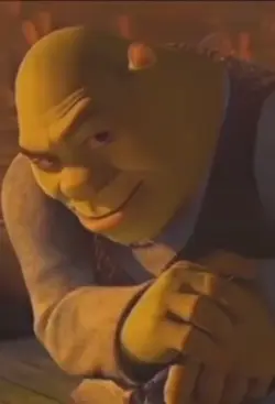 shrek smirking 