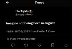 August bdays 😆