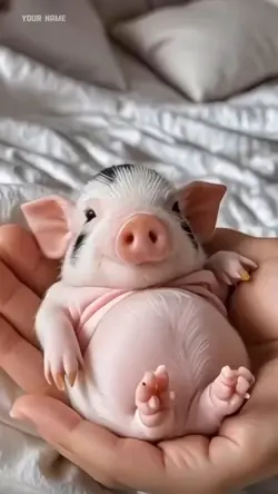 Cute tiny Ai pig