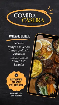 Cardápio de hoje 
