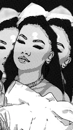 Bw cartoon selfie 