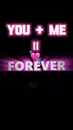 You + Me = forever