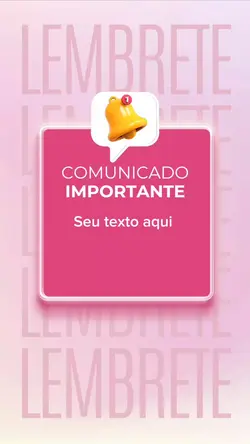 Lembrete Comunicado 