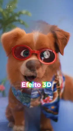 Efeito 3d cartoon