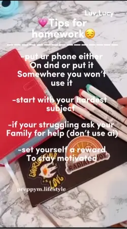 Tips for homework
