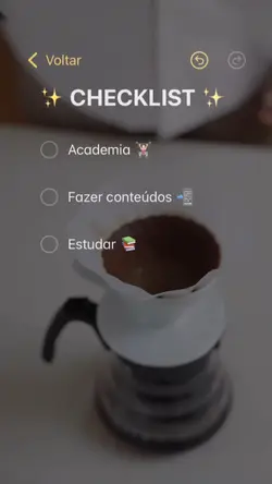 Checklist da semana