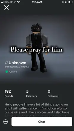 Pls pray for him