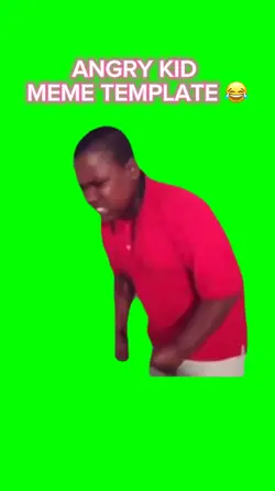 red shirt angry kid