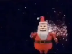 Running Santa meme 