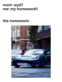 totally my hw 😭