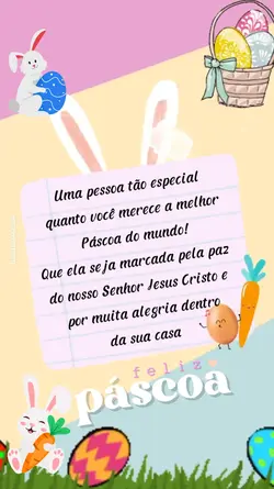 Cartão de Páscoa 