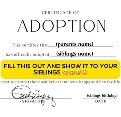 Adoption papers