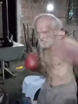 Grandpa can figh
