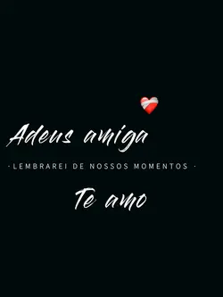 Adeus amiga 