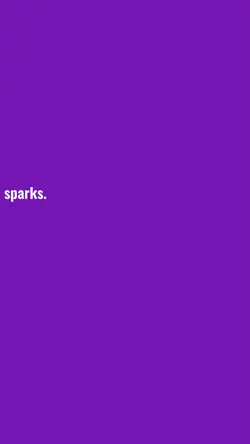 i saw sparks