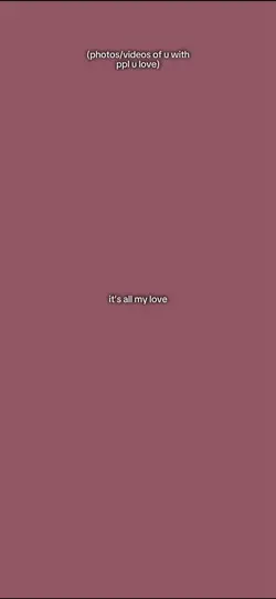 all my love 💕