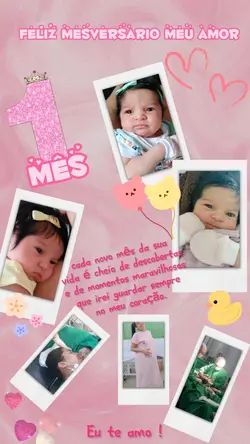 Mesversario menina
