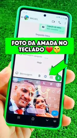 Foto no teclado 
