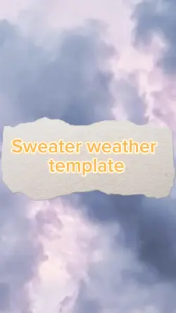 Sweater weather temp