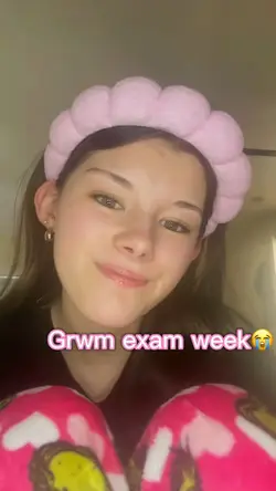 Grwm exam week 😭💗