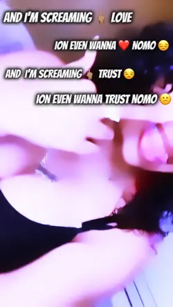 Don’t wanna ❤️ nomo 😔
