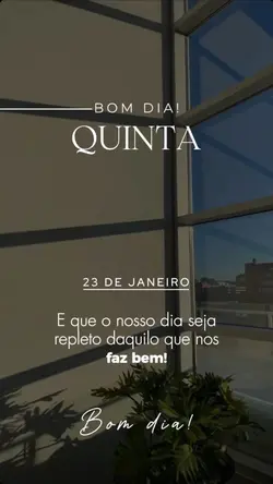 Bom dia quinta 