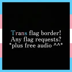 Free Trans flag bord