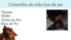 CARTEIRINHA DE PET
