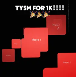 1k followers!!!🎉🎉