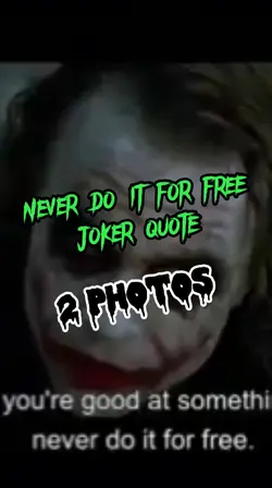 Never do it for free