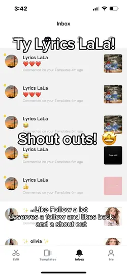 Shout outs 🤩
