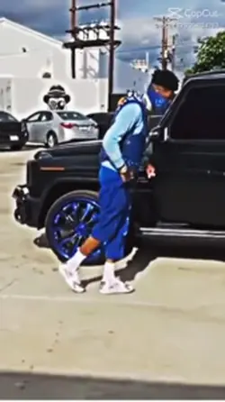 Blue face