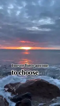 I never force anyone